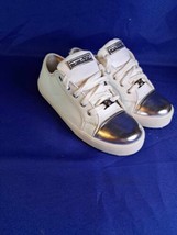 Michael Kors Vera Girls Size 3 Sneakers White Silver Shoes - £22.05 GBP
