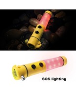Yellow Car Safety Hammer—Multi-Functional with Flashlight for Emergencies - $17.99
