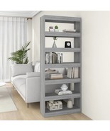 Book Cabinet/Room Divider Grey Sonoma 80x30x198 cm Engineered Wood - £58.47 GBP