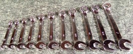 11pc SAE ANGLE HEAD COMBINATION WRENCH SET with STORAGE POUCH New Combo ... - $35.00