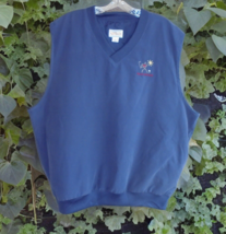 Crazy Shirts Mens Vest Size Large Blue Sleeveless Pullover Palm Springs ... - $166.87 MXN