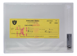 Al Davis Autografato Oakland Raiders Banca Quadri #350 BGS - £464.36 GBP