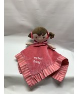 Garanimals Lovey Pink Best Friend Girl Brown Hair Eyes Baby Security Bla... - €9,83 EUR