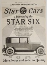 1925 Print Ad Announcing the Star Six Motor Car Durant Motors New York,NY - £19.18 GBP