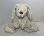 Melissa &amp; Doug plush Burrow bunny rabbit white cream tan marled fur big ... - $9.35