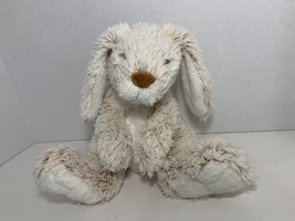 Melissa &amp; Doug plush Burrow bunny rabbit white cream tan marled fur big ... - $9.35