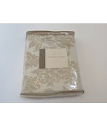 Rose Tree CRYSTAL Velvet Damask Tailored Valance cream 2avail - $59.01 CAD