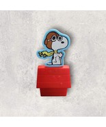 Snoopy On House Windup Charlie Brown Collectible Toy Burger King 06 Happ... - $7.76