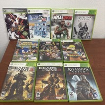 Xbox 360 Assorted Game Lot Bundle 10 Games Gears Of War Street Fighter Creed - £17.31 GBP