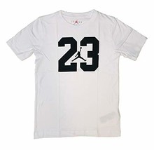 Nike Boy&#39;s Air Jordan Jumpman T-Shirt White/Black Large 956482-001 - £23.59 GBP