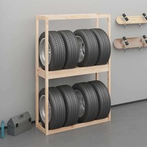 Tire Rack 120x40x180 cm Solid Wood Pine - £43.50 GBP