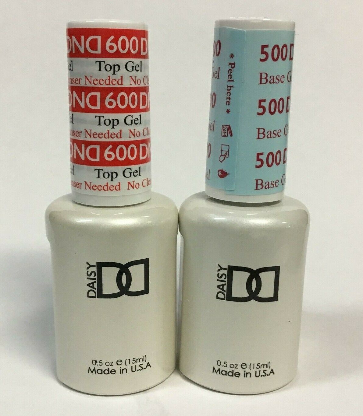DND Daisy Soak Off Gel Polish Top Coat 600  Base Coat 500 LED/UV 15ml ge... - $9.99+