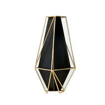 Anyhouz 39cm Gold Black Luxury Tabletop Home Decor Modern Art Living Room Displa - £83.85 GBP