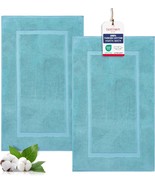 Textilom Luxury 2 Pack Banded Cotton Bath Mats For Bathroom Floor [ Hote... - $38.99