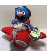 VTG NWT Super Grover Airplane Applause Puppet Sesame Street Jim Henson C... - £74.35 GBP