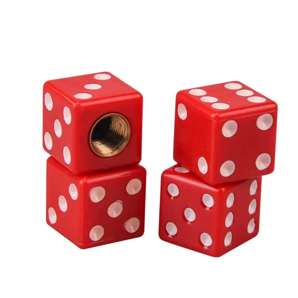 2Pcs Dice Tire Air Valve Stem Caps  Car Truck Bike ATV Wheel Rims Hot Sale Bicyc - £34.19 GBP