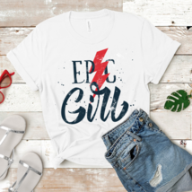 Epic Girl Lighting Bolt Graphic T-Shirt - £19.82 GBP