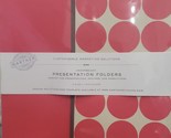 Gartner Heavyweight Presentation Folders - Red &amp; Ivory Dots, 10 Pack - £18.03 GBP