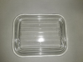 Vintage Pyrex 501-C. Ribbed CLEAR GLASS Refrigerator Dish  - LID ONLY - £11.99 GBP