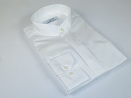 Mens CEREMONIA Pastor Shirt 100% Cotton Turkey Banded Collar #stn 13hyk White image 6