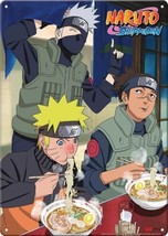Naruto Anime Kakashi &amp; Iruka Eating Ramen Noodles Metal Sign 8.25 x 11.5... - £4.69 GBP