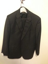 Brooks Brothers  2 Piece Suit Charcoal Gray Pin Striped  Size 46R  Pant ... - $68.31