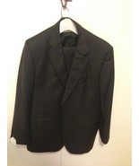 Brooks Brothers  2 Piece Suit Charcoal Gray Pin Striped  Size 46R  Pant ... - $93.42 CAD