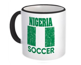 Nigeria : Gift Mug Distressed Flag Soccer Football Team Country - £12.50 GBP