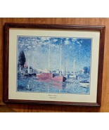 CLAUDE MONET ARGENTEUIL ART PRINT FRAMED PICTURE Signed 21.5 x 17.5 Inches - $34.74