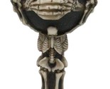Wise Vintage See Hear Speak No Evil Skeleton Bone Skulls Wine Goblet Cha... - $23.99