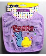 Peeps Purple Baby Bib With Bunny &amp; Chick - £11.60 GBP