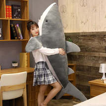 Big Size Soft Toy Plush Simulation Shark Stuffed Toys Plush Toys Sleeping Cute P - £5.11 GBP+