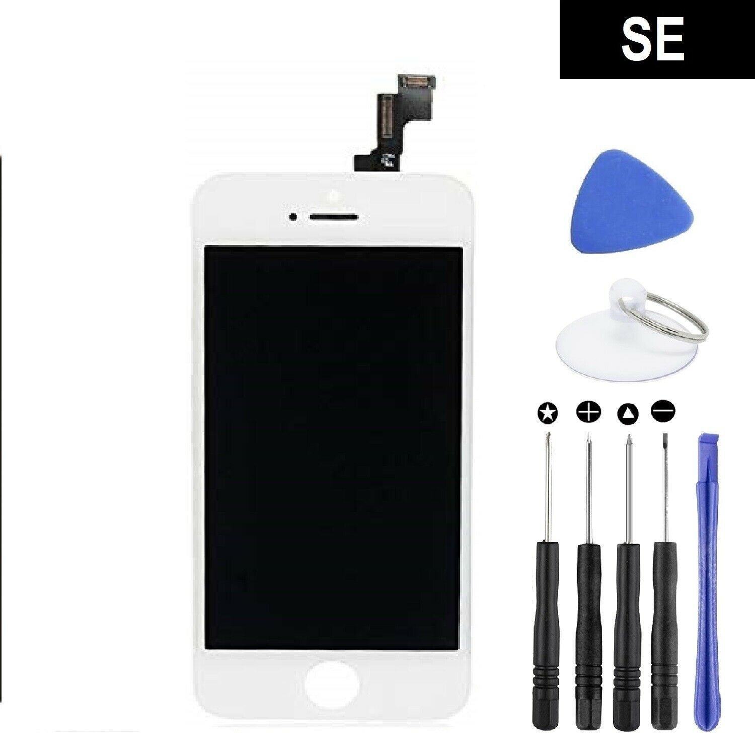 Screen Replacement for iPhone SE 1st Generation White LCD Display with T... - $24.99