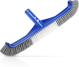 Pool Brush Head, 17&quot; Pool Brushes for Cleaning Pool Walls, Curved Ends High-Effi - £10.80 GBP