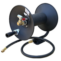 100&#39; Hand Crank Manual Air Hose Reel w/ 3&#39; Lead Hose Fit 3/8&quot; x 100ft  A... - $74.79