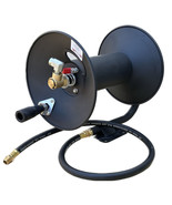 100&#39; Hand Crank Manual Air Hose Reel w/ 3&#39; Lead Hose Fit 3/8&quot; x 100ft  A... - $102.61 CAD