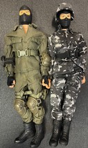 21st Century Toys 12&quot; Military Soldier Figures Vtg 2000 Painted Masks Lo... - $40.99