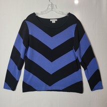 Liz Claiborne Womens Sweater Size  XL Long Sleeve Pullover  Chevron Stripe - $14.55