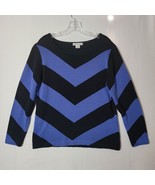 Liz Claiborne Womens Sweater Size  XL Long Sleeve Pullover  Chevron Stripe - £11.38 GBP