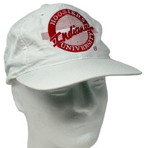 Indiana University Hoosiers Vintage 90s Hat White Circle Logo Baseball Cap - £47.81 GBP