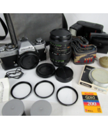 VINTAGE camera lot Minolta XD5 MD Rokkor-X 35mm 1:1.7 case lens strap fi... - £110.02 GBP