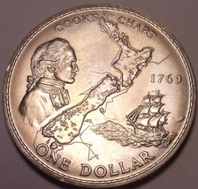Neuseeland 1969 Dollar UNC ~ 200th Jubiläum Cook&#39;s Voyage - £11.05 GBP