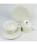 Tabletops Unlimited Lifestyles VERSAILLES Jumbo Mug Cup &amp; Saucer Set of ... - £18.38 GBP