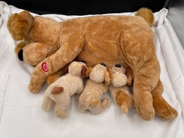 TL Toys Animated Mama Dog and Puppies Plush Talking Snoring Nursing Pupp... - £26.63 GBP