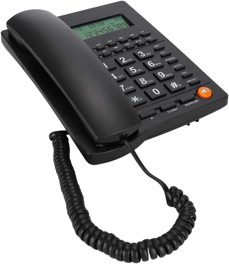 Desktop Landline Telephone, Corded Phone With Caller Id Display For Home... - $37.99