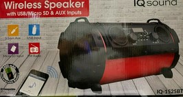 Supersonic - IQ-1525BTBLK - Portable Bluetooth Speaker System - Black - $49.95