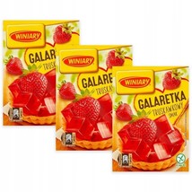 WINIARY Instant jello:  STRAWBERRY flavor PACK of 3 - FREE SHIP - $9.89