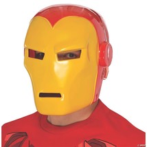 Iron Man Adult Mask Deluxe Superhero Halloween Cosplay Movie Costume RU35660 - £64.94 GBP