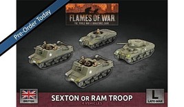 Sexton (Kangaroo) or Ram Troop British Late War Flames of War NEW - £52.55 GBP