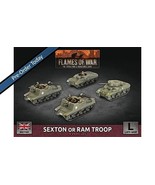 Sexton (Kangaroo) or Ram Troop British Late War Flames of War NEW - £52.67 GBP